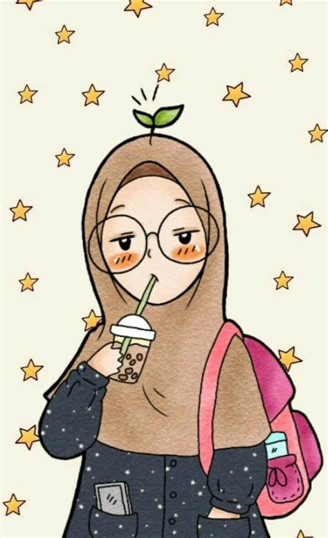 Hijab Wallpaper Gambar Kartun Muslimah