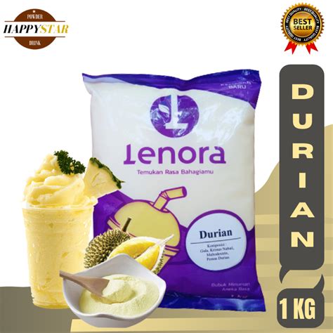 Bubuk Minuman Rasa Durian Serbuk Minuman Aneka Rasa Powder Drink Lenora