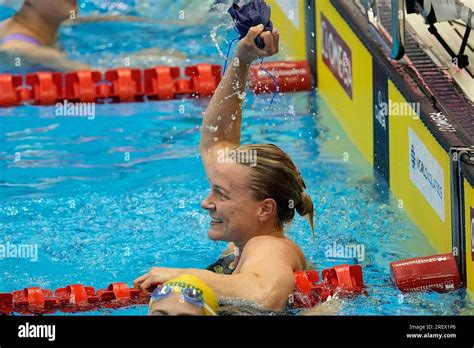 Sarah Sjoestroem Of Sweden Celebrates After Winning The Women S