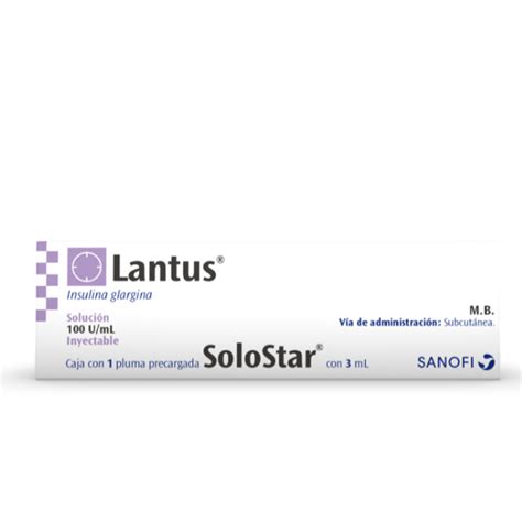 Mi Farmacia Sanofi Lantus 100 U I Ml Solostar 1 X 3 Ml