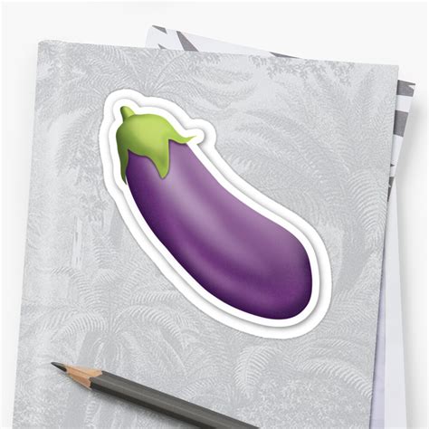 "Eggplant Emoji" Sticker by LadyBoner69 | Redbubble