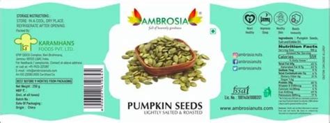 Natural Ambrosia G Pumpkin Seeds Packaging Type Bottle At Best