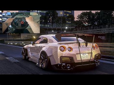 Assetto Corsa Nissan GTR R35 Rocket Bunny Steering Wheel Gameplay