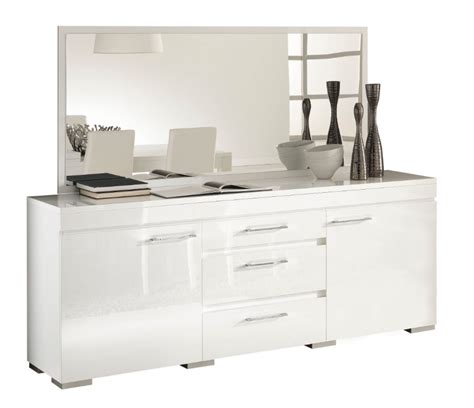 Meubeltop Kristal White Dressoir Hoogglans Wit Van Ib Living