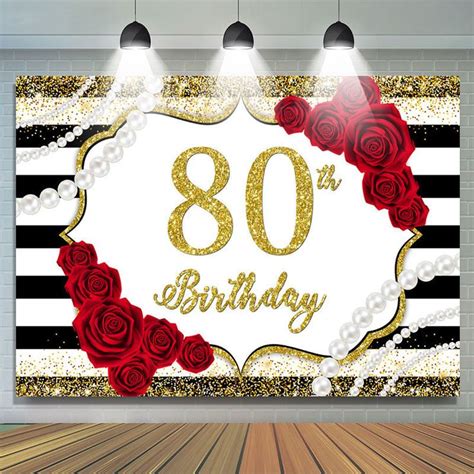 Thư Viện 777 Mẫu 80th Birthday Background Design Sang Trọng Và độc đáo