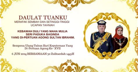 Hari Keputeraan Ydp Agong Tarikh Cuti Umum