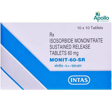 Monit SR 60 Tablet 10 S Price Uses Side Effects Composition Apollo