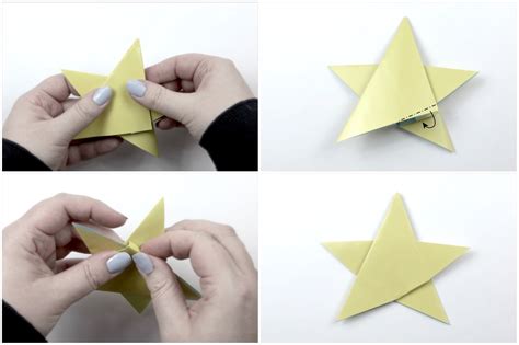 Simple 5 Point Origami Star Instructions