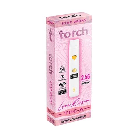 Torch Live Rosin THC A Disposable 2 5G TORCH