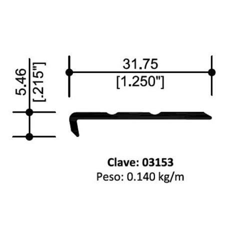 RIBETE ESTRIADO 1 1 4 Plg ALUMINIO 3153 METALES MarChina Todo En