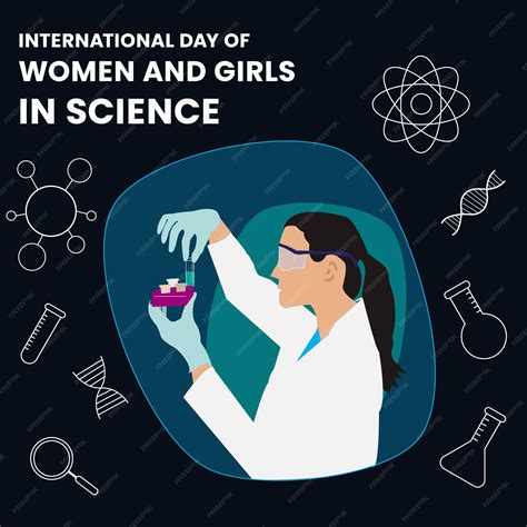 Premium Vector International Day Of Women And Girls In Science Social