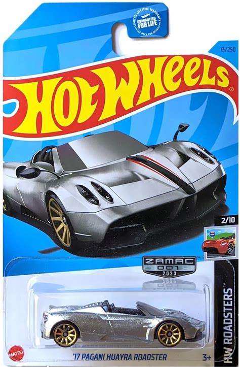 Hot Wheels 17 Pagani Huayra Roadster Zamac Hw Roadsters 2 10 1 64 Hkl23