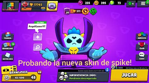 Comprando Y Probando La Nueva Skin De Spike Spike Se Or Oscuro Youtube