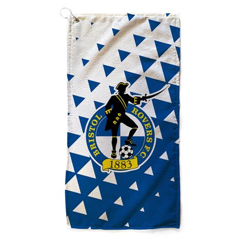 Bristol Rovers Club Crest Golf Towel The Terrace Store