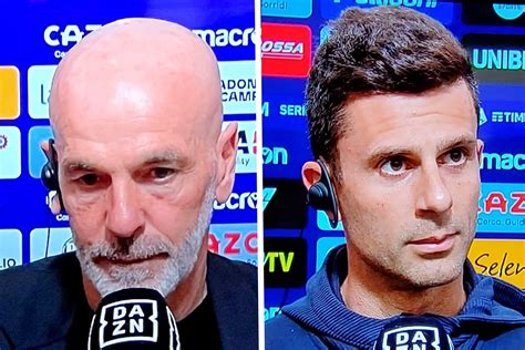 Botta E Risposta Pioli Thiago Motta Sui Rigori Non Dati Al Milan Se