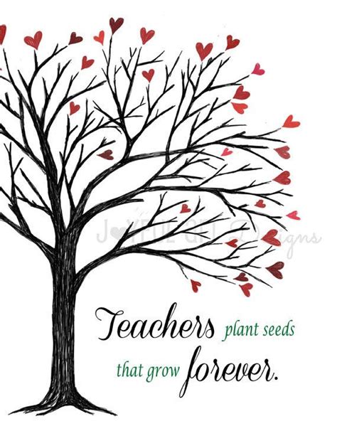 Teachers Plant The Seeds Of Knowledge That Grow Forever Printable