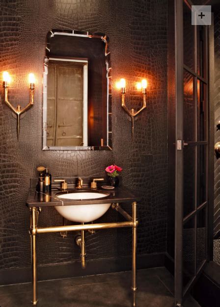 Powder Room By Shelley Gordon Interior Design I Love Dramatic Powder