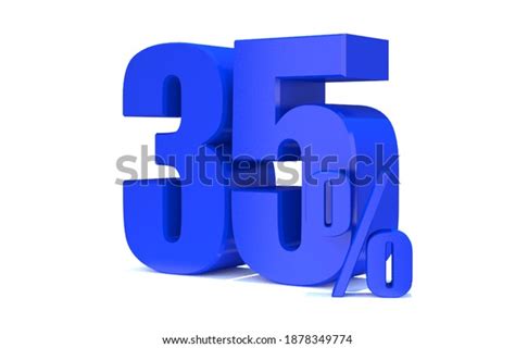 Blue 35 Percent Off 3d Sign Stock Illustration 1878349774 Shutterstock