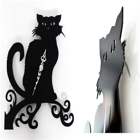 Reloj De Pared De Metacrilato Gato Homify