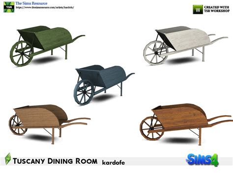 The Sims Resource Kardofetuscany Dining Roomwheelbarrow