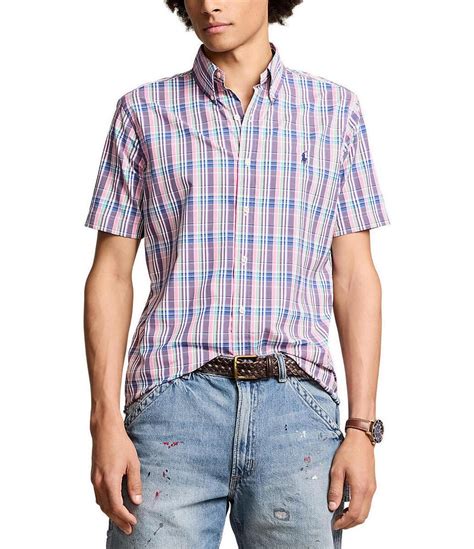 Polo Ralph Lauren Classic Fit Performance Short Sleeve Plaid Shirt