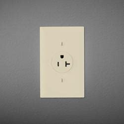 Legrand Pass Seymour Ivory Heavy Duty Side Wire Single Outlet