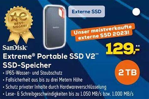Sandisk Extreme Portable Ssd V2 Ssd-speicher Angebot bei Euronics XXL ...
