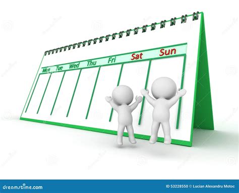 Weekend Calendar Clipart