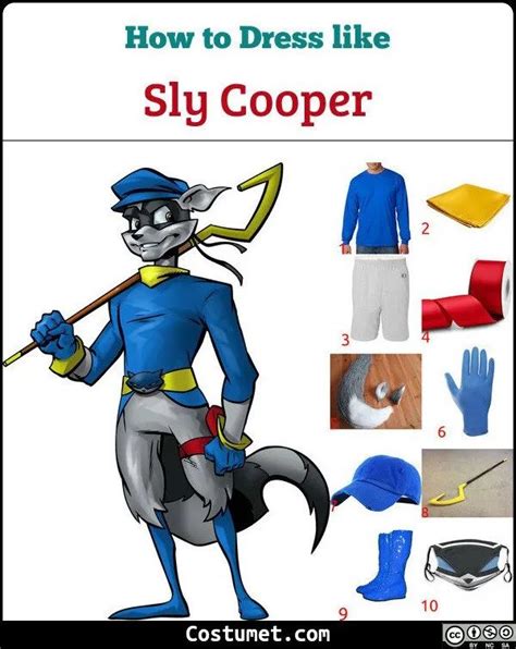 Sly Cooper Costume For Halloween Blue Gloves Halloween Party Costumes Cool Costumes