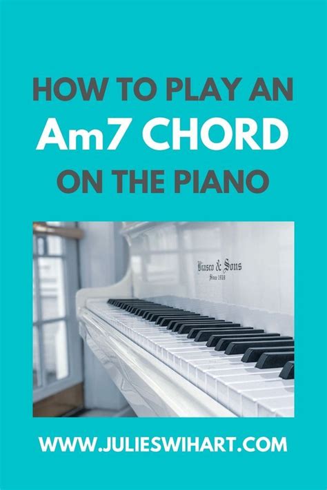 Learn how to play an Am7 chord on the piano, and learn the pattern for building any minor ...