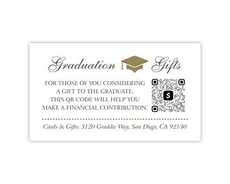 2024 Graduation Invitation Insert Card With Qr Code Graduation