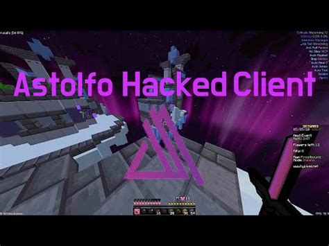 Minecraft Hacking Hypixel Astolfo Client Youtube