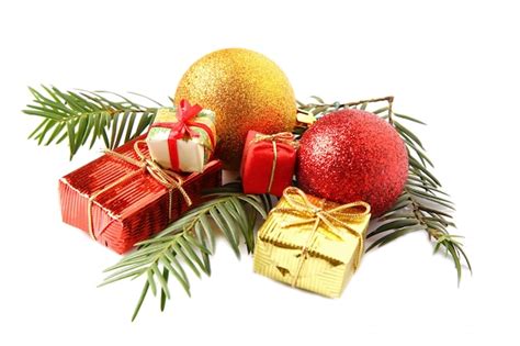 Premium Photo | Red and gold christmas decoration