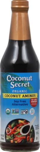 Coconut Secret Organic Coconut Aminos Soy Free Seasoning Sauce 16 9