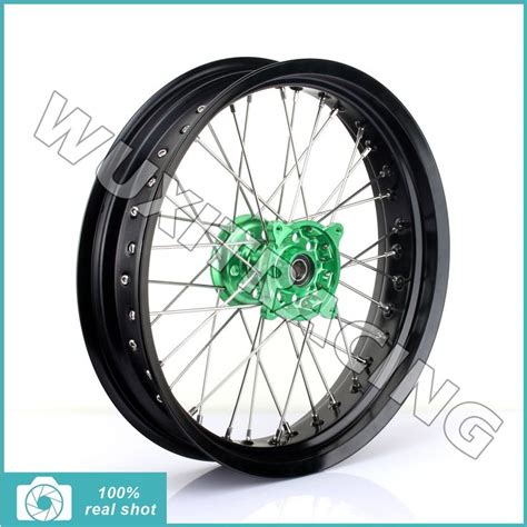 Supermoto Front Wheel Rim Cnc Billet Hub For Kawasaki Kx