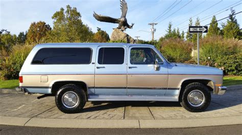 1991 Gmc Suburban 2500 Sle 48k Original Miles 62l Turbo Diesel Powered By Banks For Sale