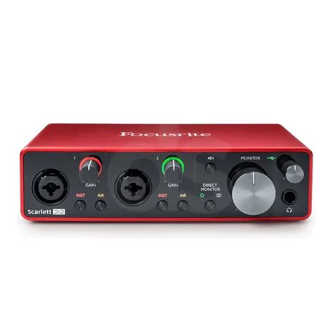 Interfaz De Audio Focusrite Scarlett 2i2 3 Gen ♫ ♫