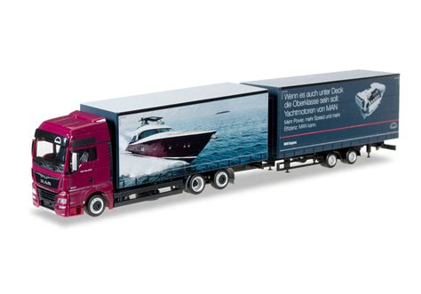 Herpa MAN TGX XXL Gardinenplanen Volumenhängerzug MAN 925624