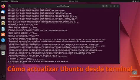 Cómo actualizar Ubuntu desde terminal