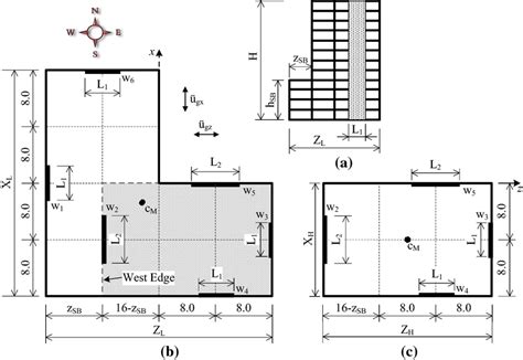 simplified plan  asymmetric plan setback wall building