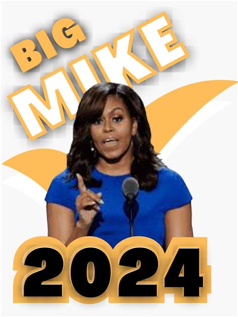 "Big Mike Obama" Sticker for Sale by Flirt-Teez | Redbubble