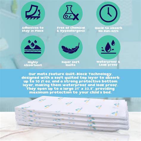 Disposable Bedwetting Mats For Potty Training 40 Pads Kindersensebaby