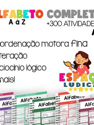 Alfabeto Completo De Atividades Compre Produtos Personalizados No