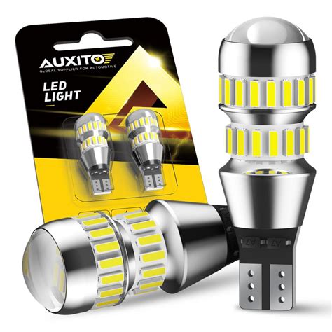 AUXITO 2X W16W Led Canbus No Obc Error Bulbs 921 912 T15 Led Backup