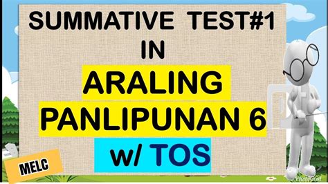 AP 6 SUMMATIVE TEST 1 2ND QTR MELC YouTube