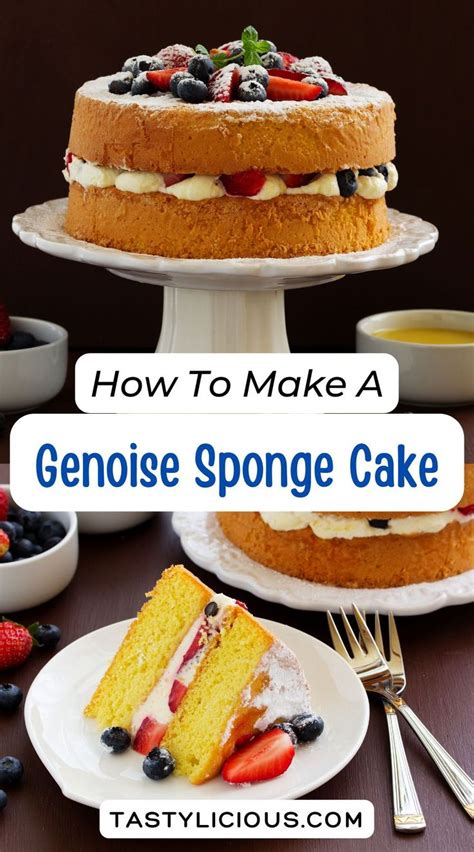 How To Make A Genoise Sponge Cake Recipe Genoise Sponge Sponge