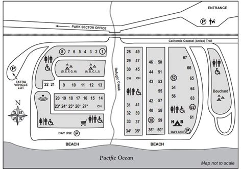 Refugio State Beach Map