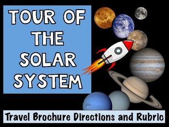 Tour Of The Solar System Travel Brochure And Rubric Travel Brochure