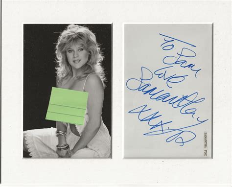 Samantha Fox The Sun Signed Genuine Authentic Autograph Etsy Canada