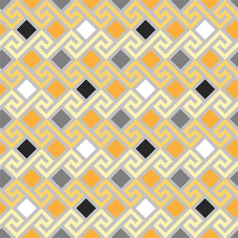 Premium Vector Traditional Seamless Vintage Gold Square Greek